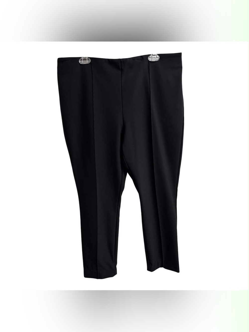 Rachel Zoe Black Cropped Ponte Ankle Pants Size Xl